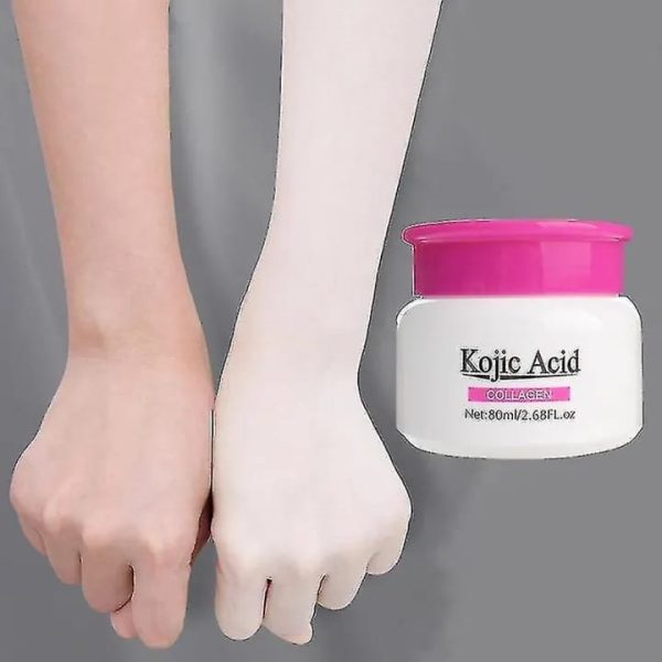 Kojic Acid Collagen Whitening Cream Bleaching Face Body Lightening Cream Underarm Armpit Whitening Cream 80ml